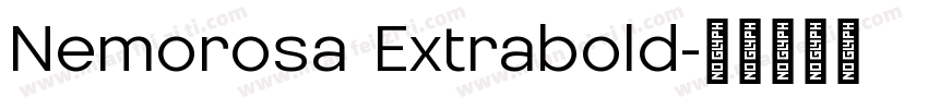 Nemorosa Extrabold字体转换